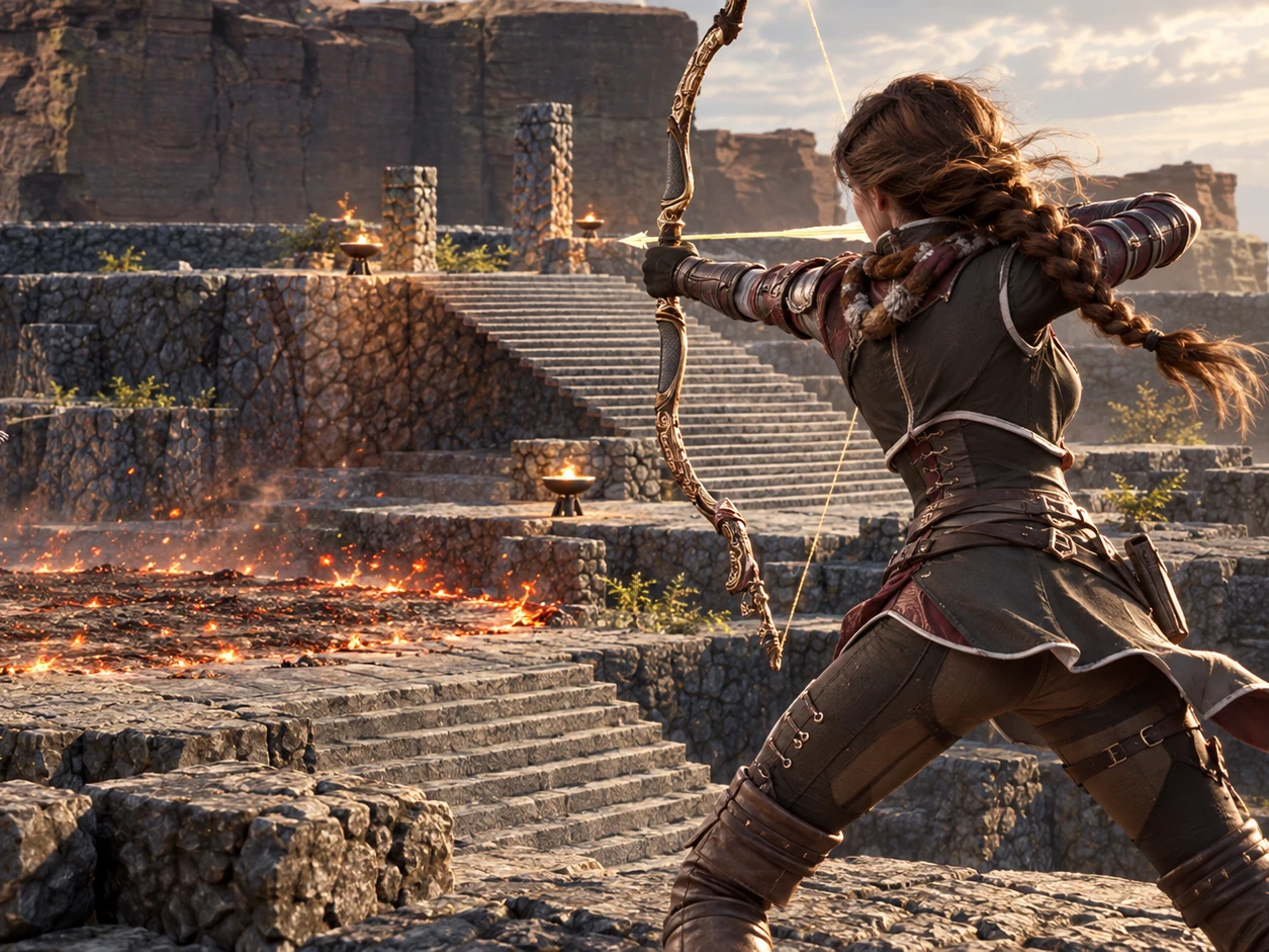 Deadeye in combattimento nell’arena