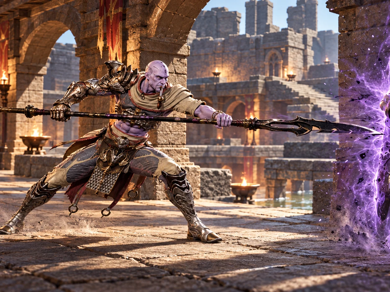 Impaler in combattimento nell’arena
