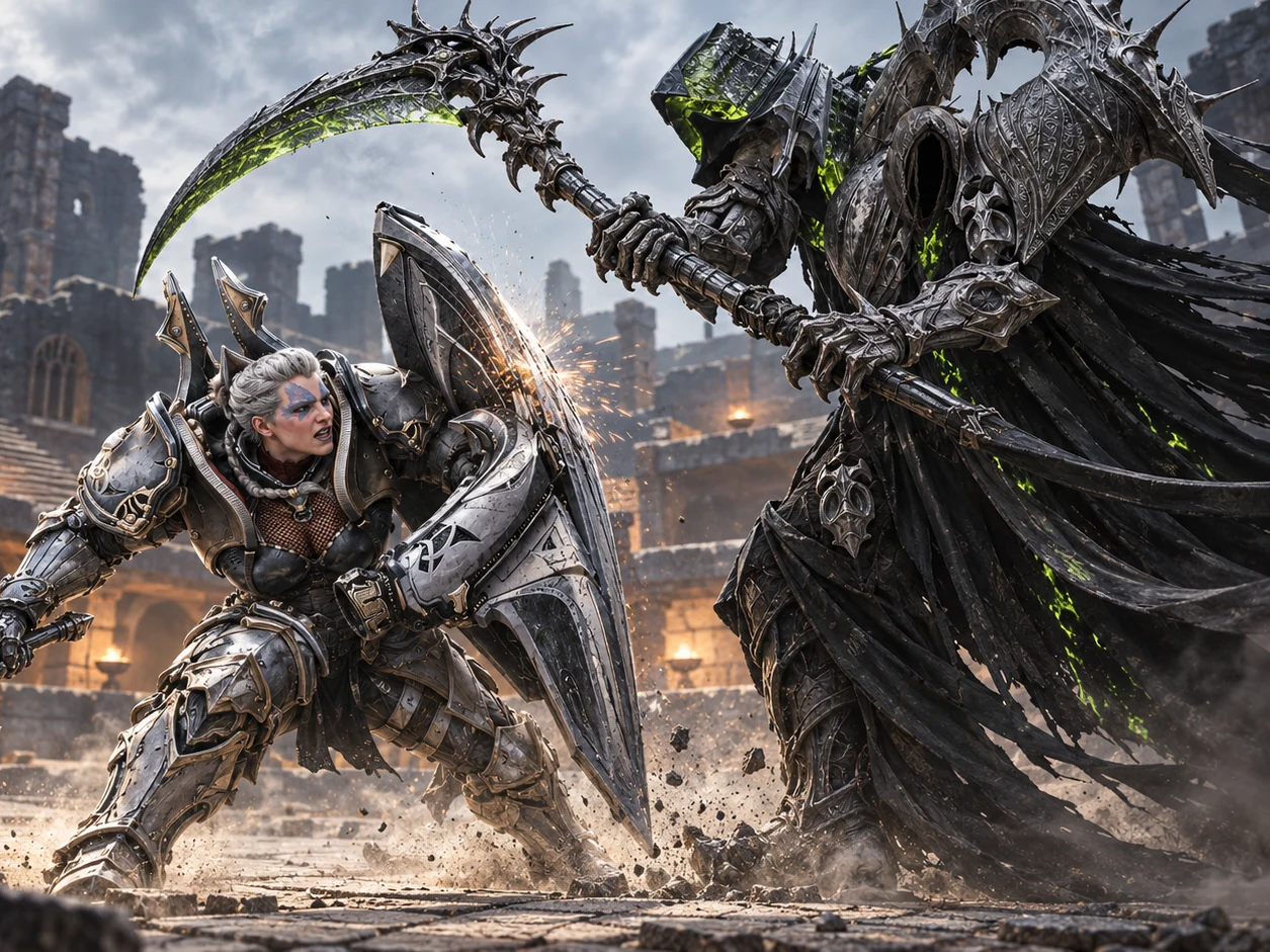 Reaper in combattimento nell’arena