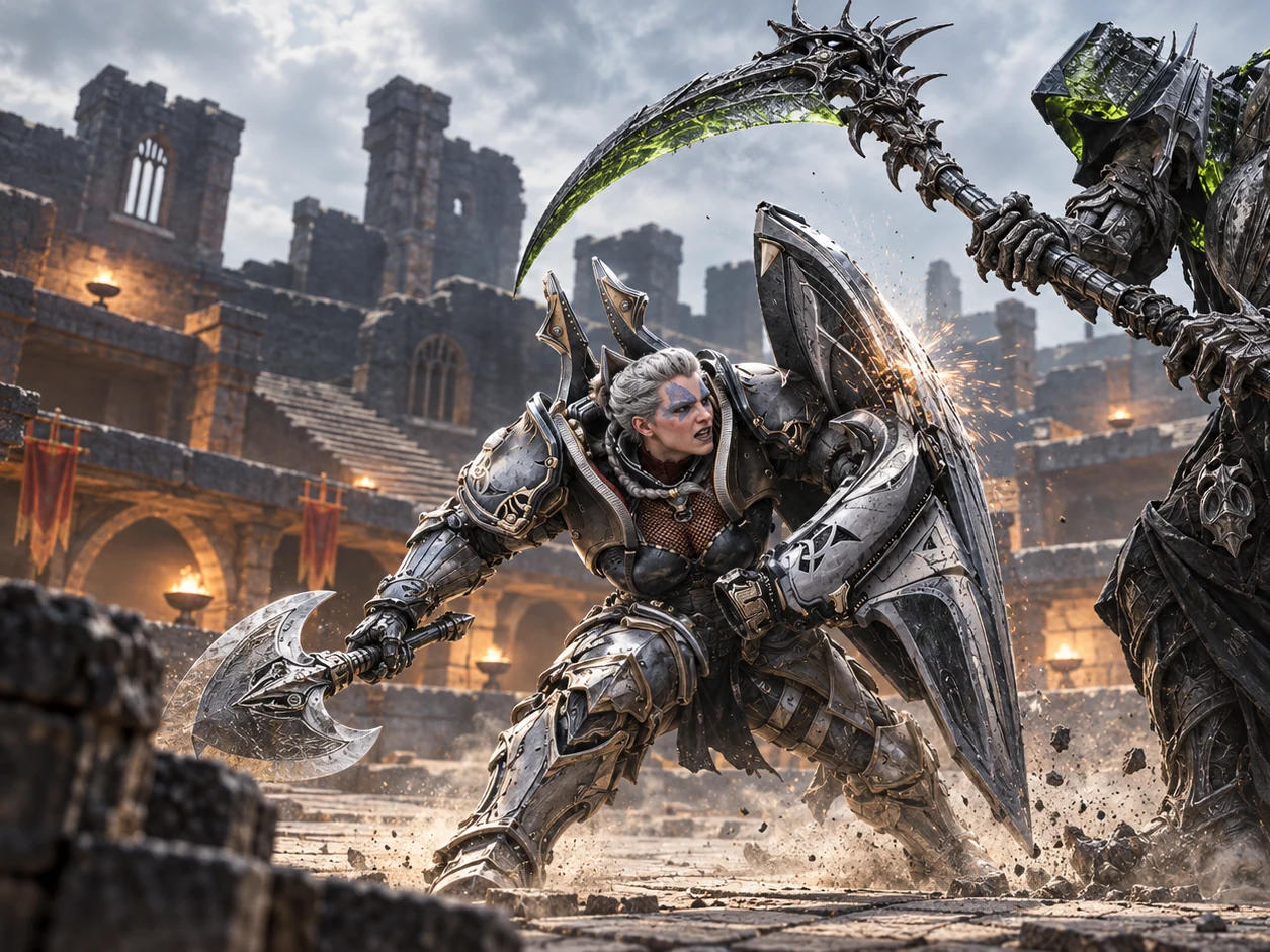 Sentinel in combattimento nell’arena